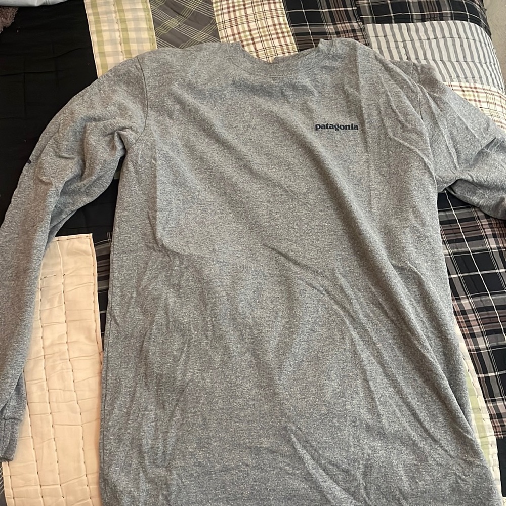 Patagonia plain grey long sleeve